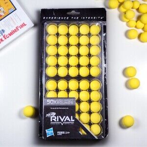 Nerf Rival 50x High Impact Rounds Refill Pack 2015 Sealed New Ammo Balls